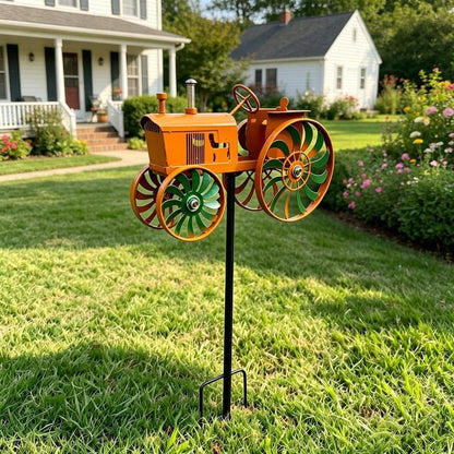 44 Years on the Farm, Forever in His Heart | Handmade Tractor Wind Spinner
