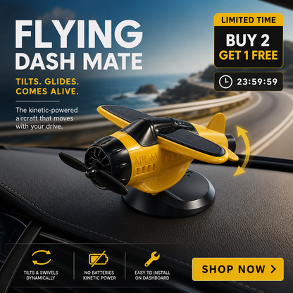 🔥Solar powered airplane shaped car ornaments