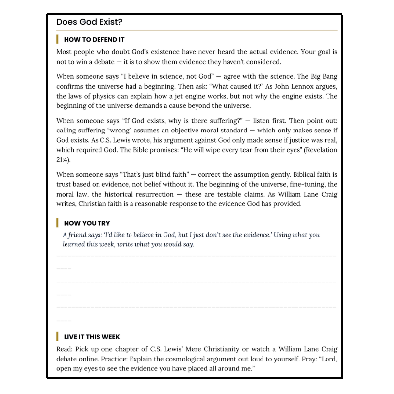 Systematic Theology: 52 Week Workbook for Adults