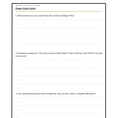 Systematic Theology: 52 Week Workbook for Adults